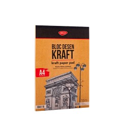 Bloc A4 Hârtie Craft 115 g...