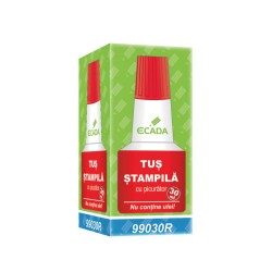 Tuș ștampilă 30 ml ECADA roșu