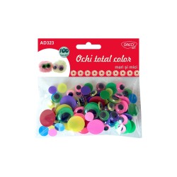 Accesorii craft - AD323 Ochi total color mari si mici DACO