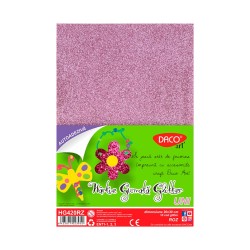 Hartie gumata autoadeziva glitter HG420RZ 20X30 cm 10 coli DACO