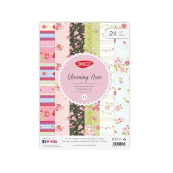 Hartie decorativa A4 24 coli Blooming Eose DACO HR931