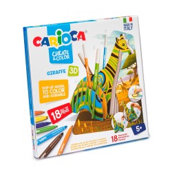 Set 3D + 18 carioci Girafa CARIOCA