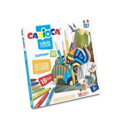 Set 3D + 18 carioci Elefant CARIOCA