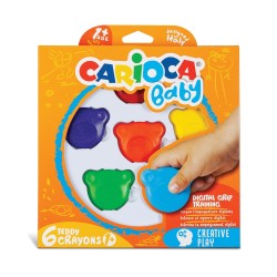 Creion cerat 6 culori Teddy CARIOCA