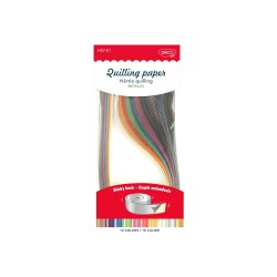 Hartie quilling metalizata 42.5x0.5 cm 100/set DACO HQ101