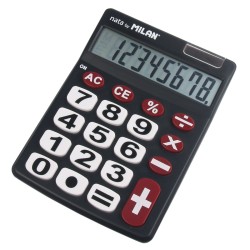 Calculator 8 dg Negru MILAN