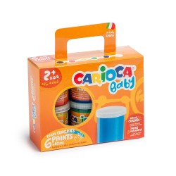 ACUARELE FINGER 6X80 ML CARIOCA BABY