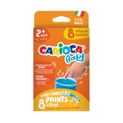 ACUARELE FINGER 8X50 ML CARIOCA BABY