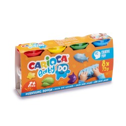 PLASTILINA USOARA 8X75G BABY CARIOCA