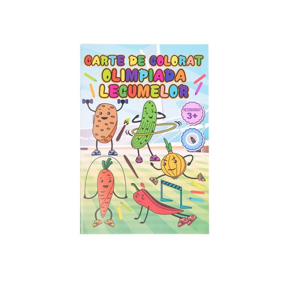 Carte de colorat B5 Olimpiada legumelor