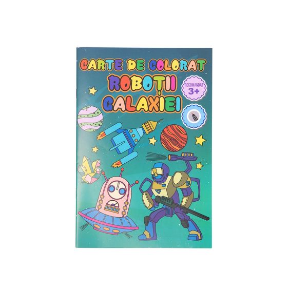 Carte de colorat B5 Roboții galaxiei